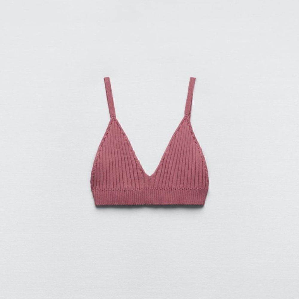 ZARA Burgundy Bra Top Tags Fell Off Still Brand New Size: W XL